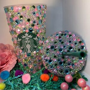 Pink Bedazzled Cold Cup